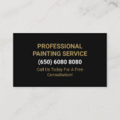 Schilderij Brush Painter House Painting Visitekaartje (Achterkant)