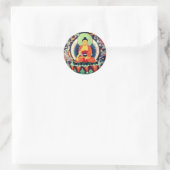 Schilderij Buddha Shakyamuni, Himalaya - Nepal Ronde Sticker (Tas)