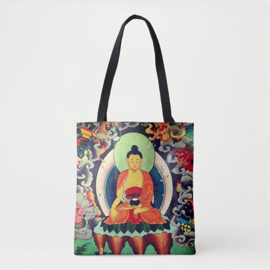 Schilderij Buddha Shakyamuni, Himalaya - Nepal Tote Bag (Voorkant)