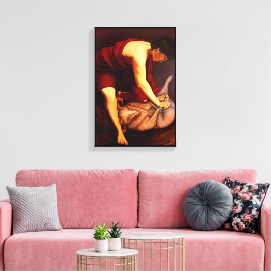 Schilderij canvas opoffering (Insitu (Woonkamer))