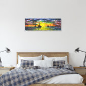 Schilderij Canvasprint Botens Bij Zonsondergang Canvas Afdruk (Insitu (Slaapkamer))