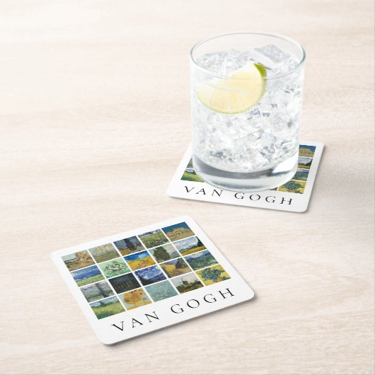 Schilderij Collage Vincent van Gogh Kartonnen Onderzetters (Insitu)