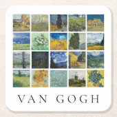 Schilderij Collage Vincent van Gogh Kartonnen Onderzetters (Voorkant)