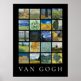 Schilderij Collage Vincent van Gogh Poster