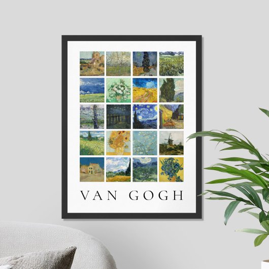 Schilderij Collage Vincent van Gogh Poster