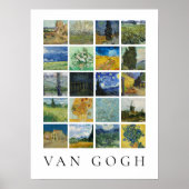 Schilderij Collage Vincent van Gogh Poster (Voorkant)
