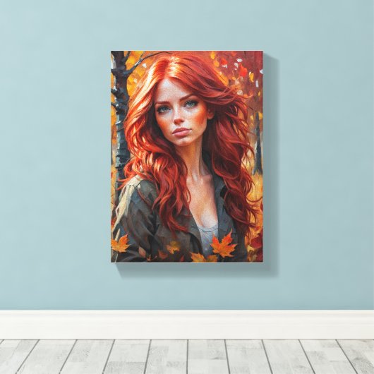 Schilderij (De Beauty de l'Hern) Canvas Afdruk (Insitu (Houten vloer))