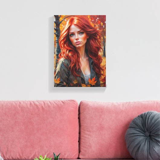 Schilderij (De Beauty de l'Hern) Canvas Afdruk (Insitu (Woonkamer))