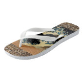  schilderij De Grote Golf Japans Zee Strand Teenslippers (Schuin)