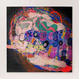  schilderij "De Maagd" van Gustav Klimt Legpuzzel
