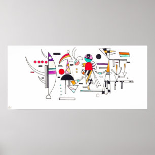 Schilderij "Easy Together" van Kandinsky Poster