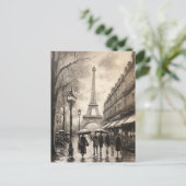  schilderij Eiffeltoren Paris Frankrijk Reizen Briefkaart (Staand voorkant)