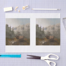 Schilderij Elk DBL Tissuepapier