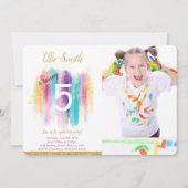 Schilderij foto uitnodiging (Voorkant)