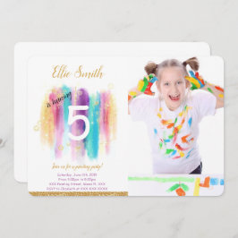 Schilderij foto uitnodiging