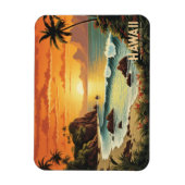  schilderij Hawaii Beach Tropical Paradise Magneet (Verticaal)