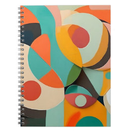 Schilderij in mid-century modern-stijl, diverse kl notitieboek