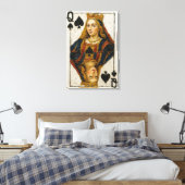Schilderij in olieverf van de Schoppenvrouw Canvas Afdruk (Insitu (Slaapkamer))