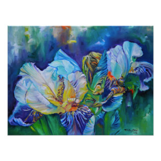 schilderij "Iris II" van Timothy Orikri Foto Afdruk