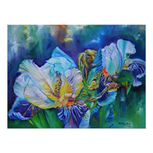 schilderij "Iris II" van Timothy Orikri Foto Afdruk (Voorkant)