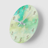  schilderij kijken Wolken in de lucht blauwgroen c Ronde Klok (Hoek)