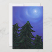 schilderij - kunst kerstster - schilderen - bos kaart (Voorkant)