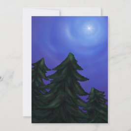 schilderij - kunst kerstster - schilderen - bos kaart