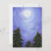 schilderij - kunst kerstster - schilderen - bos kaart (Voorkant)