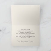 Schilderij Menorah Happy Chanoeka Feestdagen Kaart (Binnen)