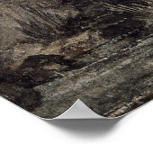 schilderij met gebogen liggend landschap poster (Hoek)