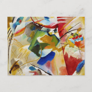 Schilderij met groen centrum van Wassily Kandinsky Briefkaart