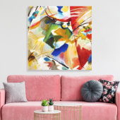 Schilderij met groen centrum van Wassily Kandinsky Canvas Afdruk (Insitu (Woonkamer))