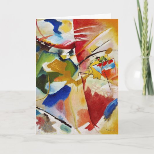 Schilderij met groen centrum van Wassily Kandinsky Kaart (Voorkant)