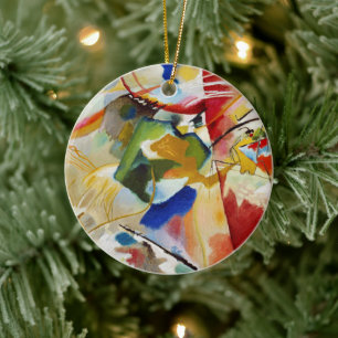 Schilderij met groen centrum van Wassily Kandinsky Keramisch Ornament