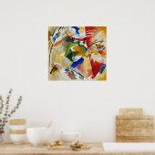 Schilderij met groen centrum van Wassily Kandinsky Poster (Keuken)