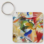 Schilderij met groen centrum van Wassily Kandinsky Sleutelhanger (Voorkant)