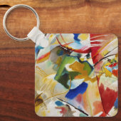 Schilderij met groen centrum van Wassily Kandinsky Sleutelhanger (Voorkant)