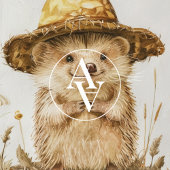 Schilderij met portret van een egel uit vroeger ti poster