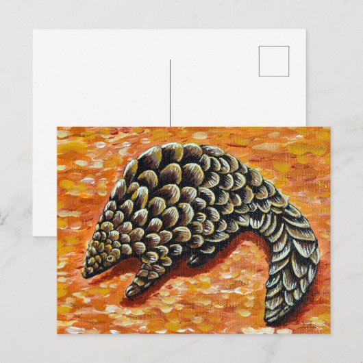 Schilderij met schubben briefkaart (Voorkant / Achterkant)