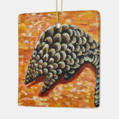 Schilderij met schubben keramisch ornament (Links)