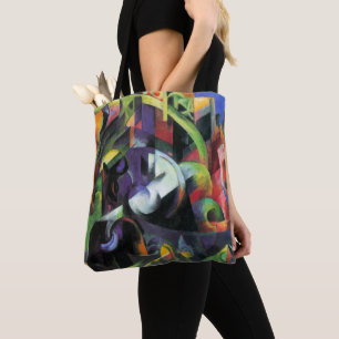 Schilderij met vee van Franz Marc, Vintage Kunst Tote Bag