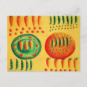 Schilderij met Wortels en Erwten Briefkaart