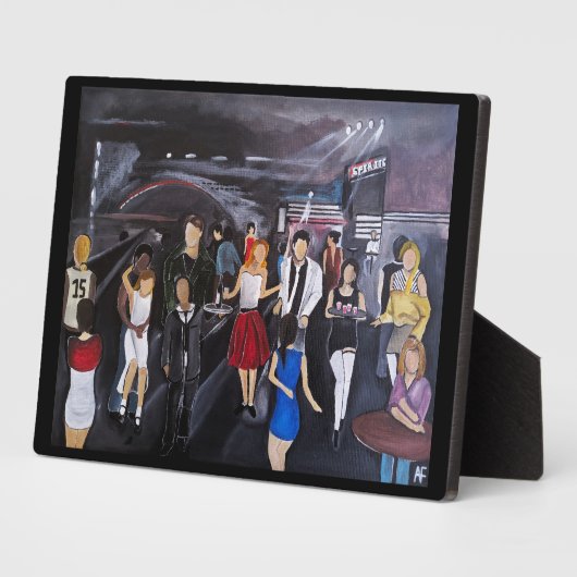 Schilderij 'No Control' van Alfred Fox Fotoplaat (Zijkant)