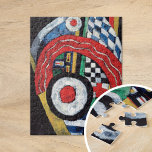 Schilderij nr. 46 | Marsden Hartley Legpuzzel<br><div class="desc">Schilderij nr. 46 (ca. 1914-1915) | Origineel kunstwerk van de Amerikaanse modernistische schilder Marsden Hartley (1877-1943). De abstracte compositie heeft vette,  verzadigde hoofdkleuren in zwart,  wit,  rood,  blauw,  geel en groen. Gebruik de ontwerpgereedschappen om aangepaste tekst toe te voegen of het afbeelding te personaliseren.</div>