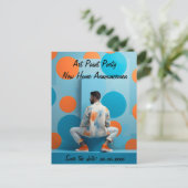 Schilderij partij DIY Home Adres Aankondiging Briefkaart (Staand voorkant)