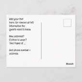 Schilderij partij DIY Home Adres Aankondiging Briefkaart (Achterkant)