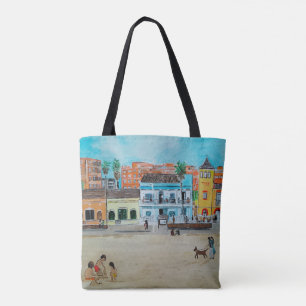 Schilderij Playa de la Malvarrosa door Alfred Fox Tote Bag
