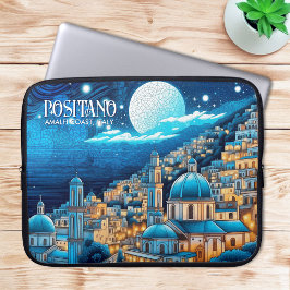 Schilderij Positano Amalfi kust Italië Art Travel Laptop Sleeve