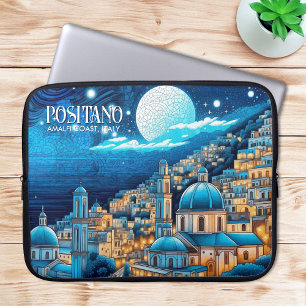 Schilderij Positano Amalfi kust Italië Art Travel Laptop Sleeve