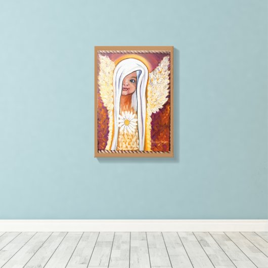 Schilderij print op doek Engel (Insitu (Houten vloer))